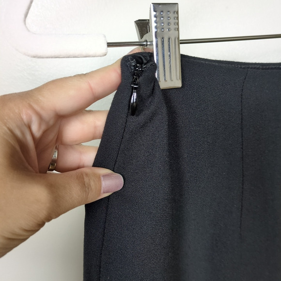 MOSCHINO Cheap and Chic Black Wool Blend Pencil Skirt Lined Women's US 6 - Picture 3 of 6